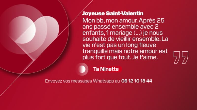 Message de Saint-Valentin, BFM Marseille Provence