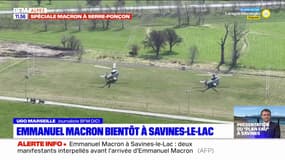 Hautes-Alpes: Emmanuel Macron est arrivé à Embrun