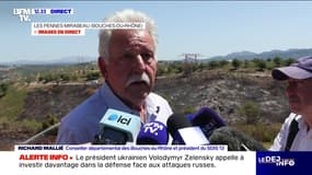 Incendie à Marseille: "L'origine est une voiture qui a pris feu dans une bretelle d'autoroute", indique Richard Mallié (président du SDIS 13)