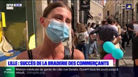 Lille: succès de la braderie des commerçants