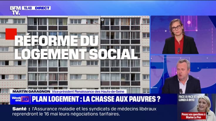 Projet de loi sur les logements sociaux: "Lorsqu'on entend que c'est une chasse à la pauvreté, c'est exactement le contraire qui est proposé", affirme Martin Garagnon (Renaissance)