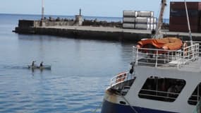 Le port de Mutsamudu dans les Comores le 27 avril 2023
