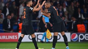 Kylian Mbappé et Achraf Hakimi en septembre 2023