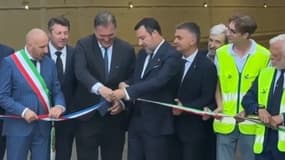 L'inauguration du tunnel de Tende, le 27 juin 2025.