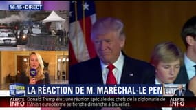 Donald Trump président des États-Unis: Marion Maréchal-Le Pen évoque "un tournant historique pour l'ensemble du monde"