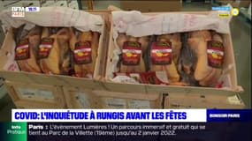 Covid-19: malgré l'inquiétude, des ventes toujours bonnes avant les fêtes à Rungis (Val-de-Marne)
