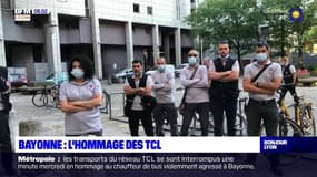 Les TCL rendent hommage au conducteur de bus agressé à Bayonne