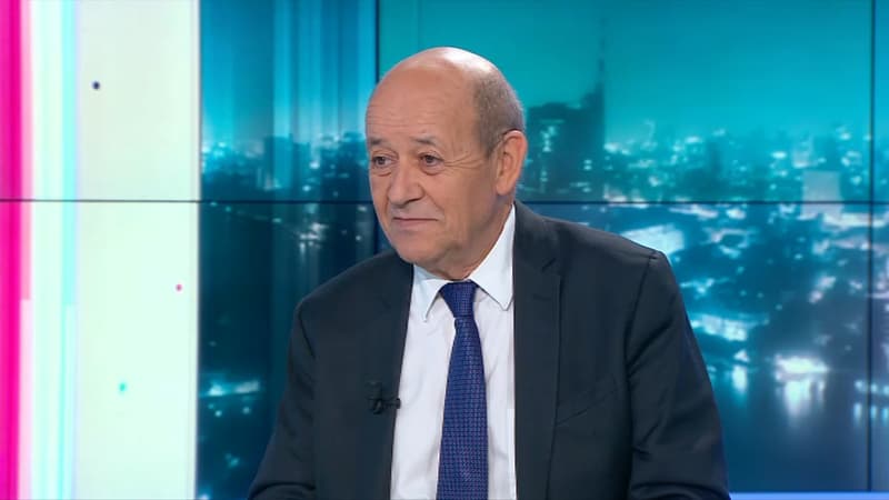 Jean-Yves Le Drian sur BFMTV, le 8 décembre 2017. 