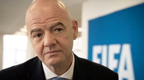 Le président de la Fifa Gianni Infantino, à Kigali, le 19 février 2021