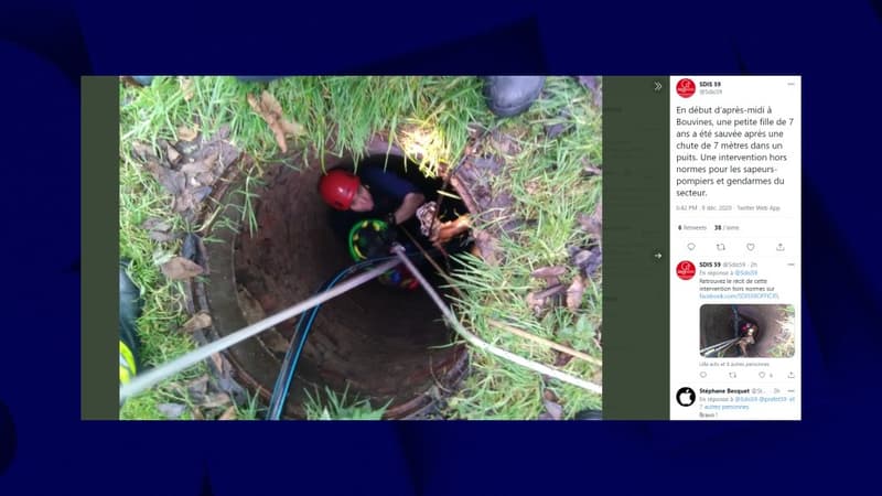 La petite fille s'en est sortie indemne