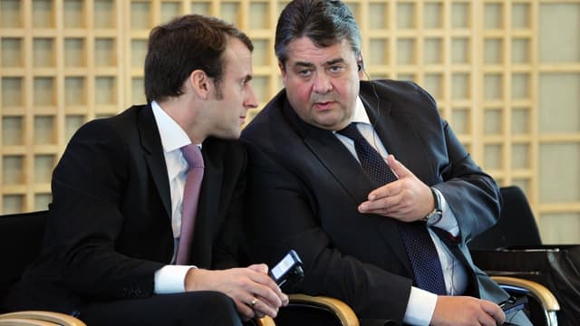 Emmanuel Macron et son homologue allemand Sigmar Gabriel ont pris connaissance du rapport proposant des pistes pour plus de croissance.