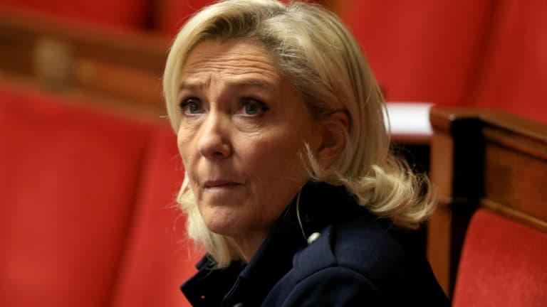 Marine Le Pen le 17 novembre 2025, à l'Assemblée nationale, à Paris