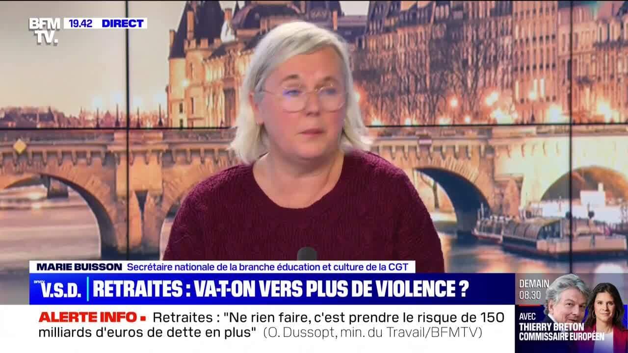 Marie Buisson “La mobilisation continue” 12/03