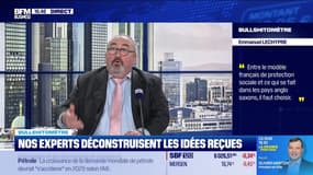 Bullshitomètre : "Entre le modèle français de protection sociale et ce qui se fait dans les pays anglo-saxons, il faut choisir" - FAUX répond Emmanuel Lechypre - 13/03