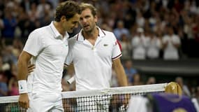 Roger Federer et Julien Benneteau