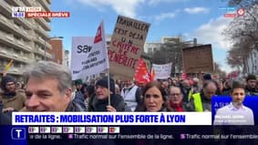 Retraites : une mobilisation plus forte que la semaine dernière à Lyon