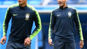 Thiago Silva et Neymar