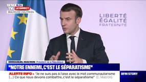Emmanuel Macron: "Je ne suis pas à l'aise avec le mot communautarisme [...] ce que nous devons combattre, c'est le séparatisme"