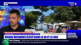 Le commandant et chef des opérations SDIS des Alpes-Maritimes Xavier Wiik détaille les étapes de prévention incendie au quotidien