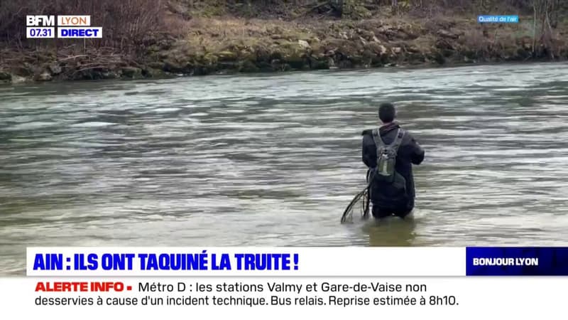 Ouverture de la pêche à la truite: les pêcheurs présents en nombre dans l'Ain