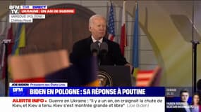 Joe Biden à Varsovie: "Il y a un an, on craignait la chute de Kiev, et Kiev a tenu, Kiev s’est montrée grande et libre"