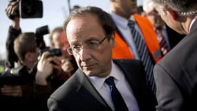 François Hollande pendant la campagne présidentielle, en mars 2012.