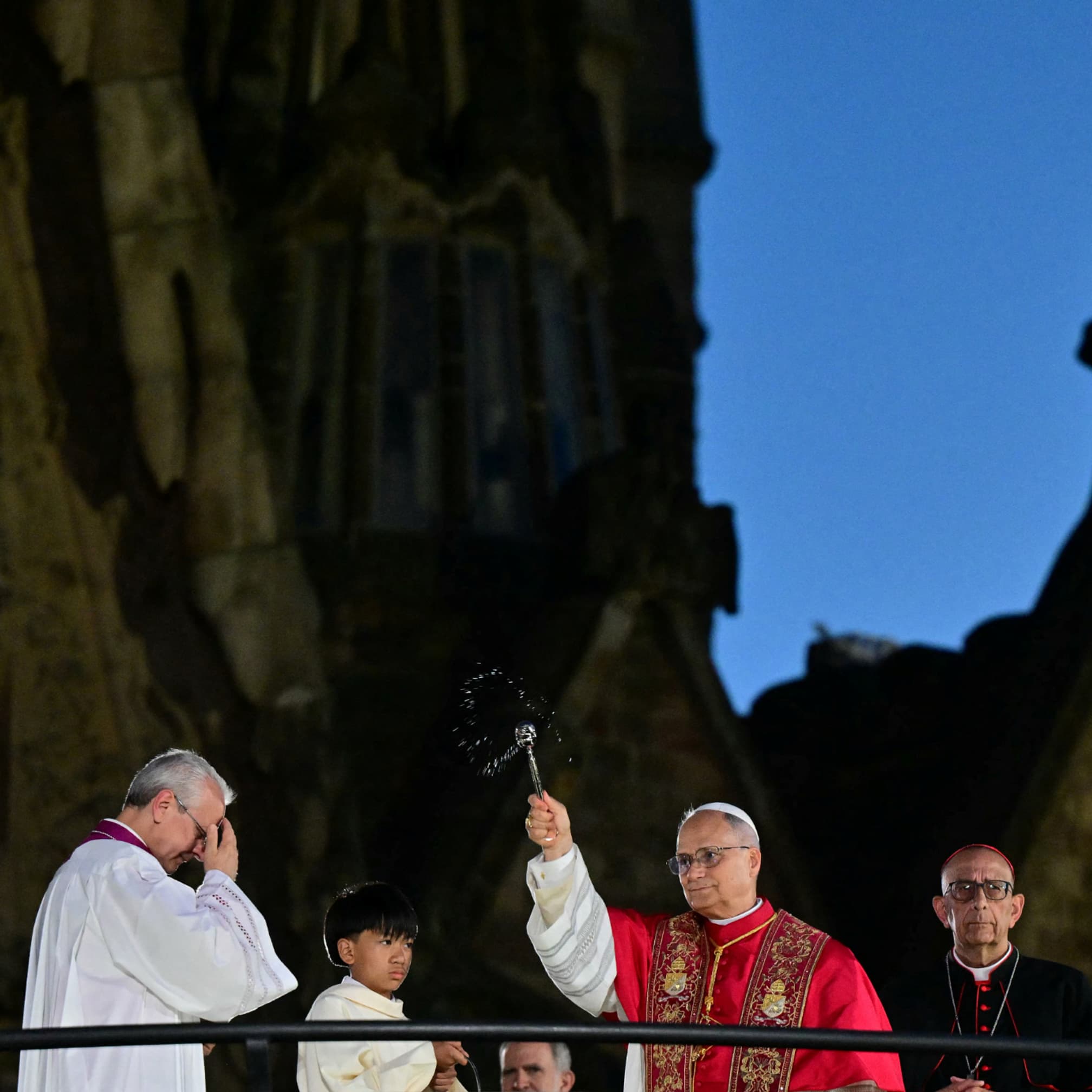 La Sagrada Família illuminée à Barcelone