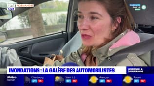 Crues en Normandie: la galère des automobilistes