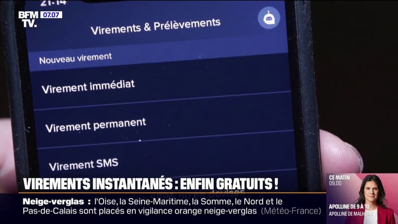 Banque: les virements instantanés deviennent gratuits pour tout le monde