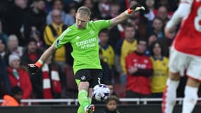 Aaron Ramsdale face à Brentford, le 9 mars 2024.