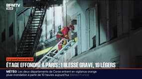 L'étage d'un immeuble s'effondre sur celui du dessous à Paris, au moins 20 blessés dont un grave