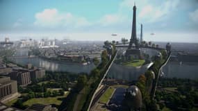 Des étudiants en architecture ont réinventé le quartier de la Tour Eiffel, située sur une île.