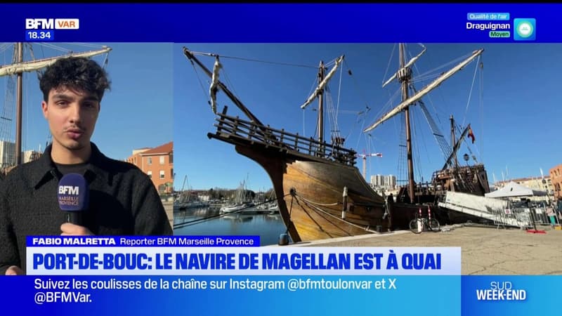 Port-de-Bouc: le navire de Magellan à quai