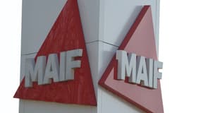 Le logo de l'assureur mutualiste Maif, au siège du groupe à Niort (Deux-Sèvres), le 8 mars 2021 (photo d'illustration).