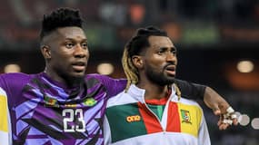 André Onana et André-Frank Zambo-Anguissa avec le Cameroun en novembre 2023