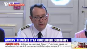 Attaque au couteau à Annecy: "Les forces de secours sont intervenues très rapidement sur cet évènement dramatique", indique Yves Le Breton, préfet de Haute-Savoie 