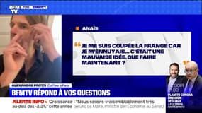 Je me suis coupée la frange, c'était une mauvaise idée, que faire? Alexandre Protti, coiffeur, répond à vos questions 