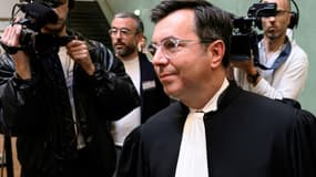 L'avocat d'Adecco, Xavier Vahramian, à l'ouverture du procès de piratage massif des donnée d'Adecco, à Lyon, le 16 juin 2025