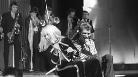 Johnny Hallyday et Sylvie Vartan, le 17 mars 1967 à Paris. 