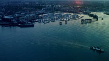 Les "marins" ont tenté de partir du port de Gosport, au sud de l'Angleterre.