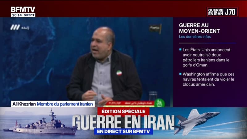 Détroit d'Ormuz: pour Ali Khezrian, membre du parlement iranien, "un blocus naval est une action militaire"