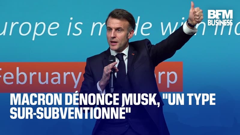 Macron dénonce Musk, "un type sur-subventionné"