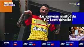 Ligue 1: le nouveau maillot du RC Lens dévoilé