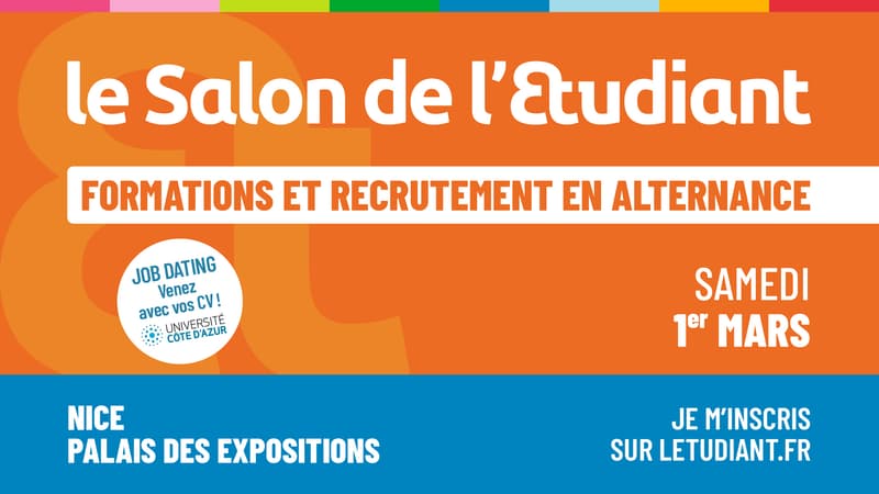 Salon de l'étudiant apprentissage, alternance et métiers, Nice 2025