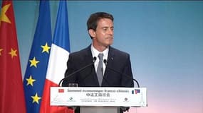 Valls s'adresse en mandarin aux chefs d'entreprises chinois: "venez investir en France"