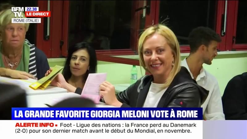 Élections en Italie: Giorgia Meloni a voté à Rome, une trentaine de minutes avant la fermeture des bureaux de vote