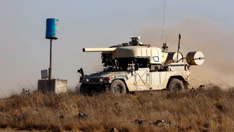 Manoeuvre israélienne sur le plateau du Golan. 