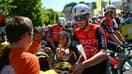 Kévin Vauquelin le 10 juillet à Bayeux avant la 6e étape du Tour de France
