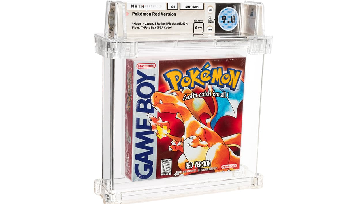 La cartouche du jeu Pokémon Rouge vendue par Heritage Auctions