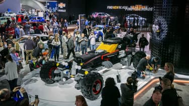 Voici la nouvelle Batmobile en Lego dévoilée par Chevrolet lors du salon de Détroit